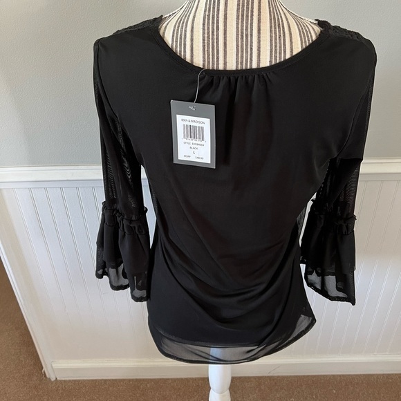 NWT 89th & Madison Black Top Size Small - Picture 1 of 4